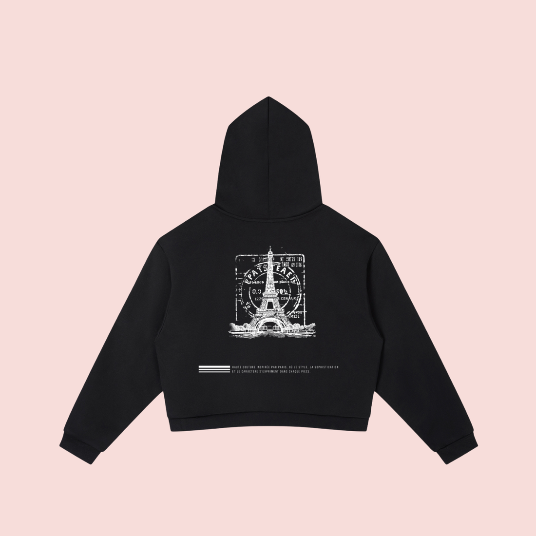 Stripe Cropped Hoodie